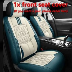 Кожаные чехлы для автомобильных сидений для Chevrolet Cruze Captiva Cobalt Onix Sail Sonic Aveo Lacetti Orlando, аксессуары для передних и задних сидений, Beige Blue Front Sogloty