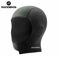 ROCKBROS летняя мотоциклетная маска ледяной шелк дышащая впитывающая пот мото балаклава шарф пылезащитная велосипедная маска, Черный