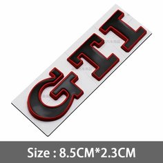 3D металлический гриль GTI, эмблема, значок на задний багажник, наклейка на автомобиль для Volkswagen VW Golf 5 6 7 8 MK2 MK3 MK4 Mk5 MK6 MK7, аксессуары, A-05