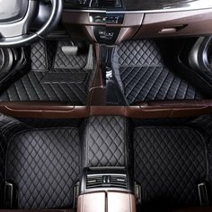 Автомобильные подушечки для ног для Audi Q5 2009 2010 2011-2017 года, защитные накладки для салона автомобиля, автомобильные коврики на заказ, автомобильные аксессуары, Black нет