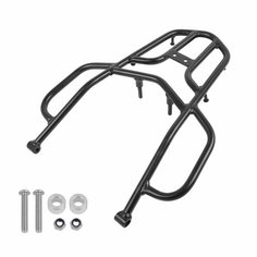 Багажник с рукояткой, задняя грузовая стойка для Kawasaki KLX 250 KLX250 2008-2023, кронштейн полки для багажа мотоцикла, Черный нет