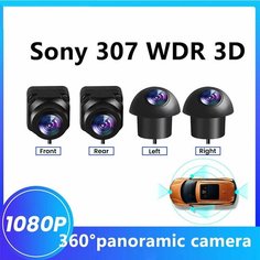 Панорамная камера 360 для Sony 307 Автомобильная камера 6048 AHD 1080P Задняя передняя левая правая вокруг обзора Автомобильные аксессуары для радио, 720P нет