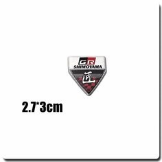 Автомобильные аксессуары для Toyota Prius RAV4 Camry Yaris Corolla GR Racing Sport, металлический значок, наклейка на руль, консоль, дверная панель, 4 нет