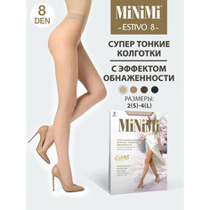 Колготки MiNiMi ESTIVO 8, 8 den, размер 4, caramello