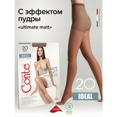 Колготки Conte elegant IDEAL 20, р. 3, mocca, 20 den, размер 3, коричневый