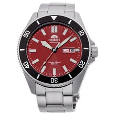 Наручные часы ORIENT Diver, красный, черный, серебряный