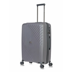 Чемодан Lcase Madrid, 79 л, размер M, серый