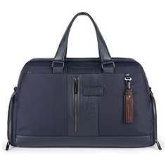 Сумка дорожная PIQUADRO, 36 л, 48х30х23 см, синий
