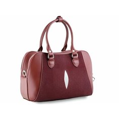 Сумка Exotic Leather, фактура зернистая, красный