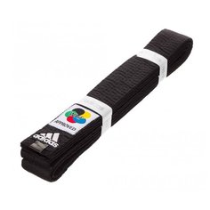 Пояс adidas Elite WKF, сертификат WKF, 260 см, черный