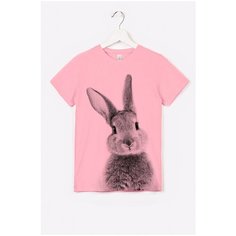 Футболка Happyfox Для девочек, размер 8 (128), розовый