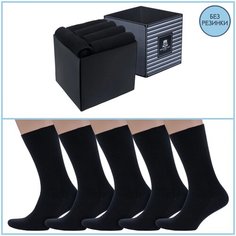 Носки Dr. Feet, комплект, 5 пар, размер 27, черный