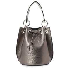 Сумка торба divas bag, фактура зернистая, темно-серый