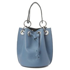 Сумка торба divas bag, фактура зернистая, серо-голубой