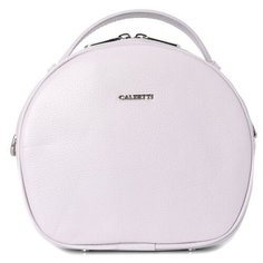 Сумка мессенджер Calzetti, фактура зернистая, светло-фиолетовый