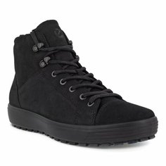 Кеды ECCO SOFT 7 TRED II, полнота F (EU)/ на среднюю стопу, размер 42, черный матовый