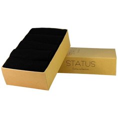Носки STATUS 5 пар, размер 22-24, , черный