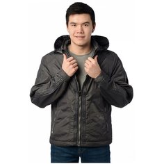 Куртка спортивная INDACO FASHION, размер 54, серый