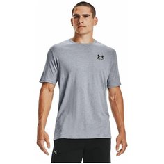 Футболка Under Armour Sportstyle Left Chest Logo SS, 1 шт., размер SM, серый