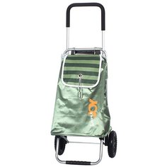 Сумка-тележка Joy Home, 45 л, 39.5х66х32 см, ручная кладь, зеленый мятный