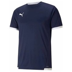 Футболка спортивная PUMA teamLIGA Jersey, размер 164, темно-синий