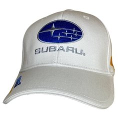 Бейсболка SUBARU Бейсболка мужская SUBARU кепка СУБАРУ для мужчин и женщин, размер 55-58, белый