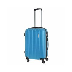 Чемодан Lcase Krabi, 54 л, размер M, светло-синий