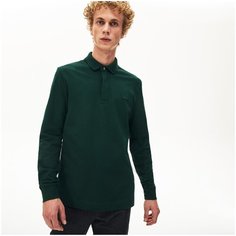 Поло LACOSTE, размер T7, темно-зеленый