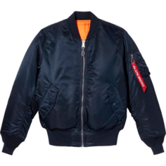 Бомбер ALPHA INDUSTRIES, размер S, синий