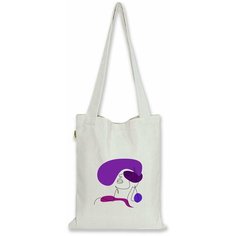 Сумка шоппер Штучки, к которым тянутся ручки, фиолетовый