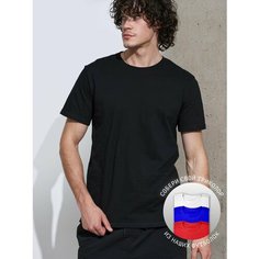 Футболка Uzcotton Premium, размер 42-44\XS, черный