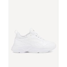 Кроссовки PUMA Cassia SL, размер 4UK, Puma White-Puma White-Puma Team Gold