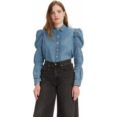 Блуза Levis Women Zuma Cinched Sleeve Blouse, размер S, cиний Levis®
