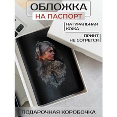 Обложка для паспорта RUSSIAN HandMade, черный