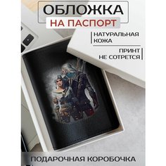 Обложка для паспорта RUSSIAN HandMade, черный
