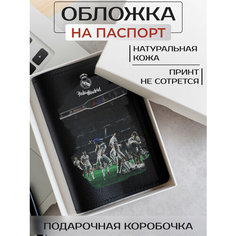 Обложка для паспорта RUSSIAN HandMade, черный