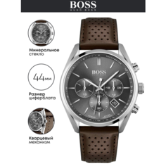 Наручные часы BOSS Champion, серебристый/коричневый