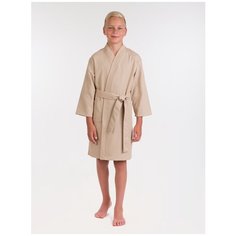Халат BIO-TEXTILES, размер 32, бежевый