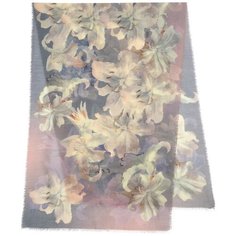 Палантин Павловопосадская платочная мануфактура для женщин,230х80 см, разноцветный