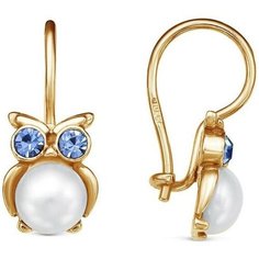 Серьги Выбражулька, голубой/белый