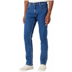 Джинсы зауженные Wrangler Большие размеры, размер 32/34, синий