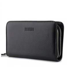 Сумка клатч BRIALDI, фактура зернистая, relief black