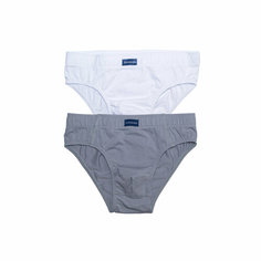 Комплект нижнего белья Андерсен, размер 98, белый/серый