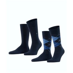Носки Burlington Everyday, комплект, 2 пары, размер 40-46, синий