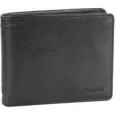 Портмоне Bugatti, фактура гладкая, матовая, черный