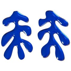 Серьги пусеты MONOLAMA, синий