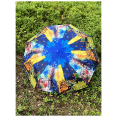 Смарт-зонт GALAXY OF UMBRELLAS, синий/желтый