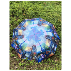 Смарт-зонт GALAXY OF UMBRELLAS, синий/голубой