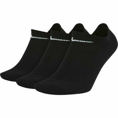 Носки NIKE EVERYDAY LIGHTWEIGHT NO-SHOW3 PAIR SOCKS, размер M, черный..