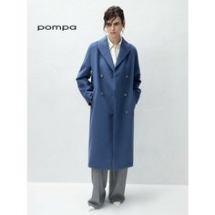 Пальто Pompa, размер 52, синий